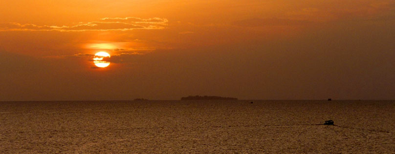 Atardecer en archipiélago Solentiname